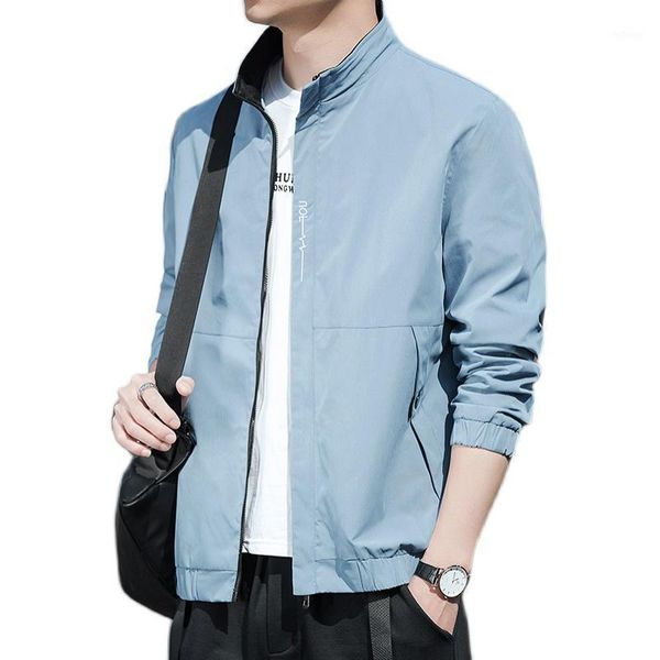 

spring men black bomber jacket mens solid slim baseball male fashion streetwear overcoat m-4xl men's jackets, Black;brown