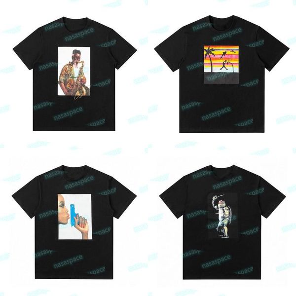 

20fw pharoah sanders summer t shirt 21ss raphael tortoise black white tee man woman designer short sleeves size s-xl, White;black