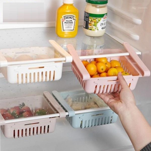 

storage bottles & jars household adjustable refrigerator box fruit egg tray drawer to save space