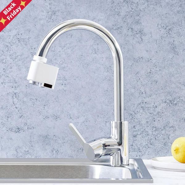 

smart faucet infrared sensor water saving energy overflow device kitchen faucets