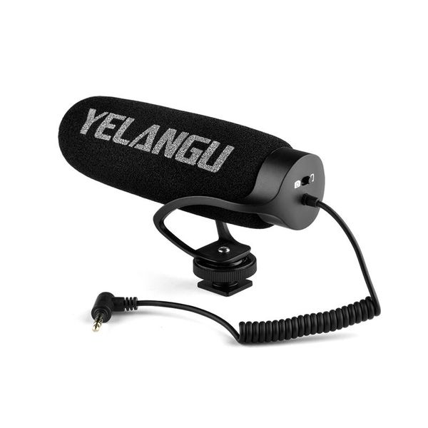 

-yelangu video microphone condenser absorption noise reduction for canon nikon fuji dslr camera and smartpho microphones
