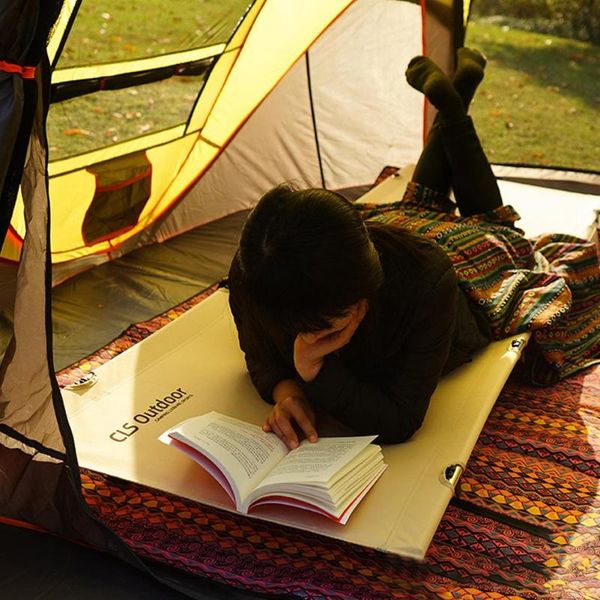 

outdoor pads camping single ultra-light bed foldable lunch brreak 7075 aluminum alloy