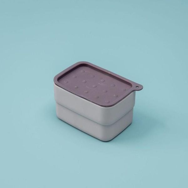 

soap dishes box cover travel portable brush dormitory drain seal with