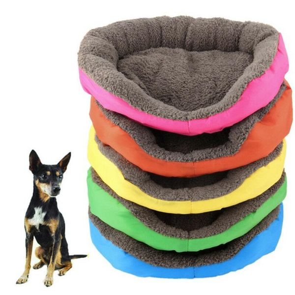 

dog houses & kennels accessories 4 colors soft flannel pet puppy cat kitten warm bed home house cozy nest mat pad