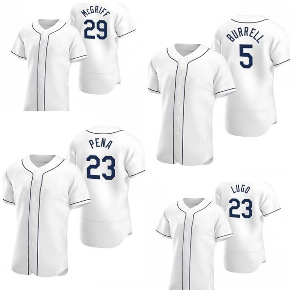 

retired player jersey pat burrell carlos pena julio lugo fred mcgriff white, Blue;black