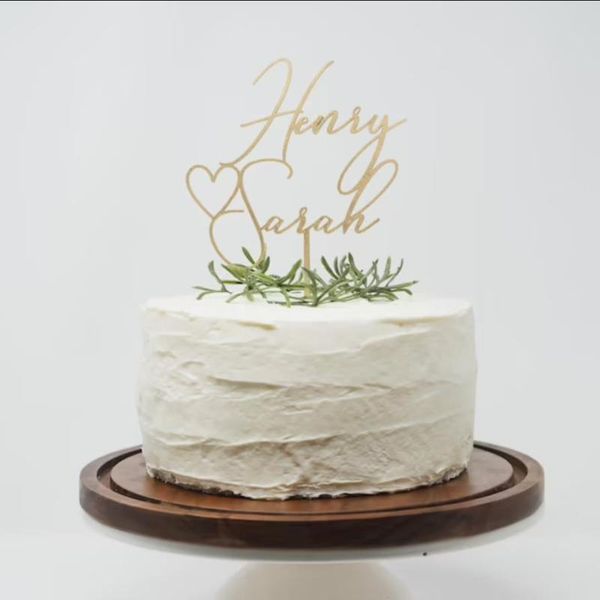 

other event & party supplies custom wedding cake er, calligraphy mr and mrs er gold personalized