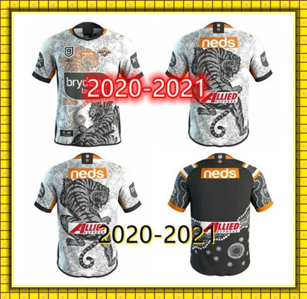 

2021 west tiger rugby jersey french hero white blue league polo souvenir t-shirt men's club australia size: s-5xl, Black