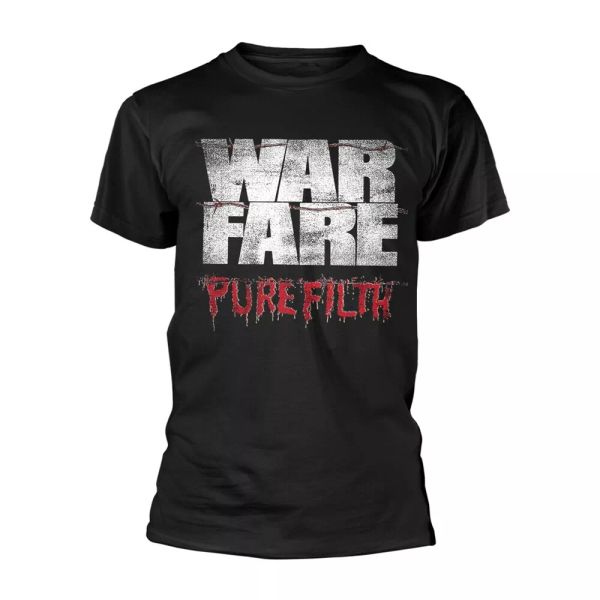

warfare pure filth official t-shirt men unisex, White;black
