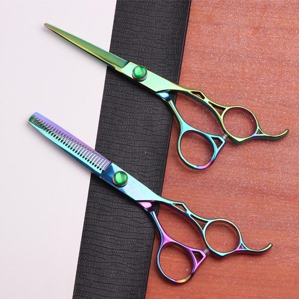 

hair scissors hairdressing set color 6 inch personalized household salon thinning bangs broken pet shearing