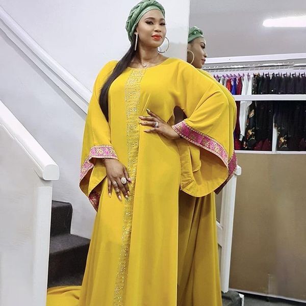 

african design dashiki dress diamonds vintage muslim abaya bazin femme robe gowns maxi dresses riche party women clothes casual, Black;gray