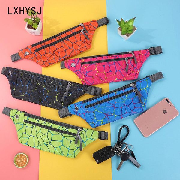 

women waist bag chest nylon waterproof sports high capacity banana bags kidney street phone pocket purse