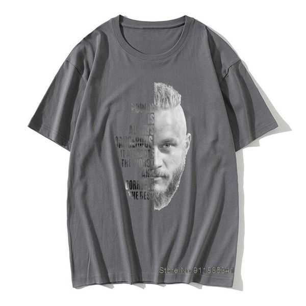 

men's t-shirts funny ragnar tshirt for men homme cotton t shirt 2021 odin valhalla viking winter camisas hombre, White;black