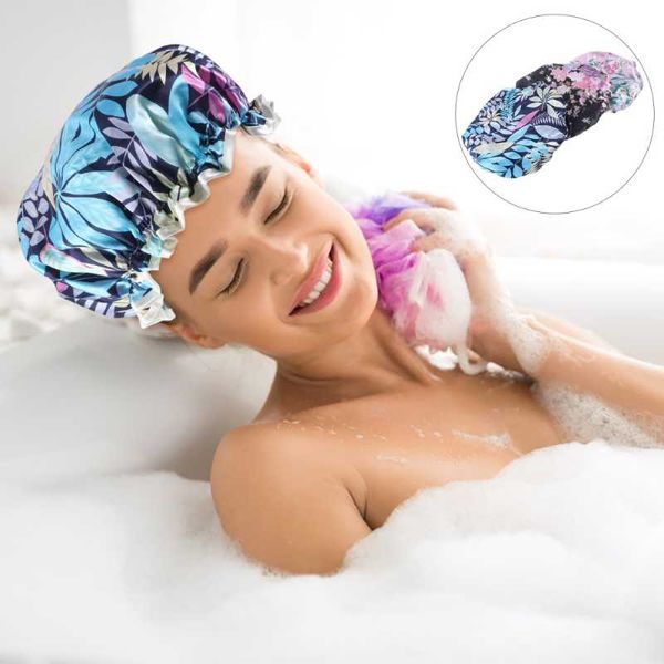 

3pcs waterproof bath caps female shower bathroom accessories