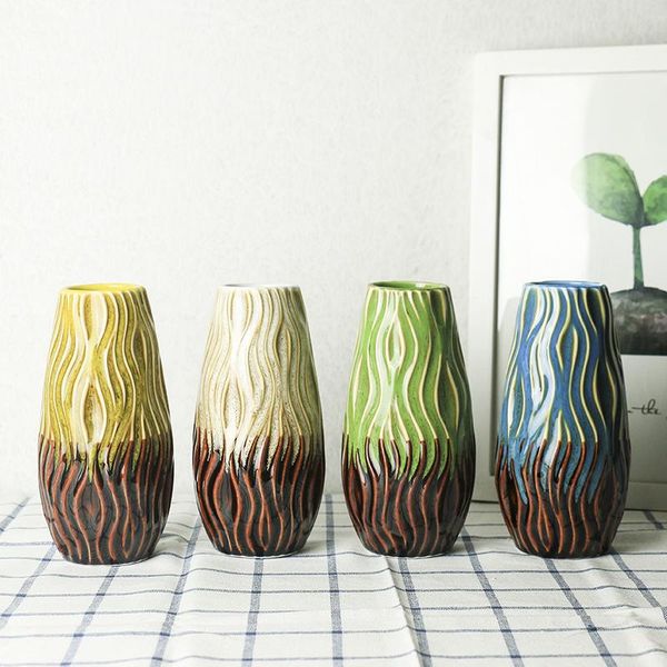 

vases creative home glazed ceramic crafts living room / desk boutique decoration flower