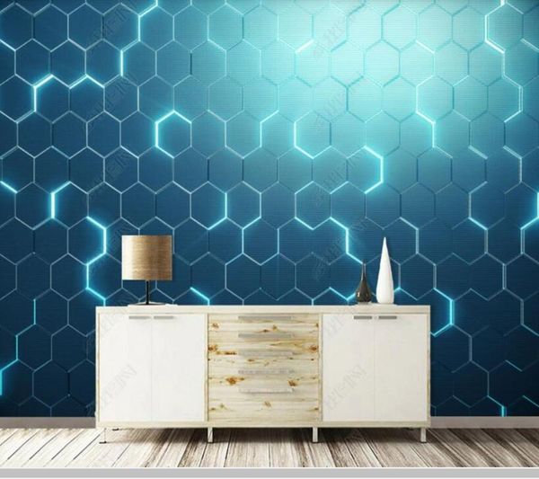 

papel de parede blue geometric solid abstract modern 3d wallpaper,living room tv wall bedroom papers home decor bar mural wallpapers