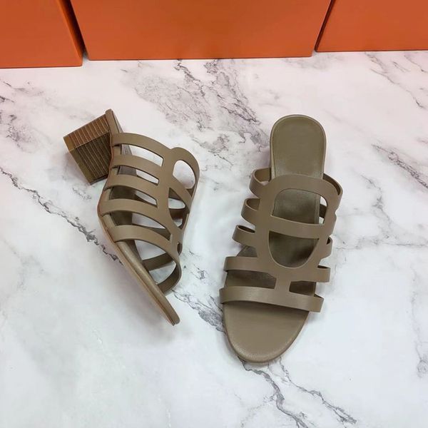 

slippers sandals h slippers pig nose children 2021 new thick heel shoes for women to wear out in summer zly, Black