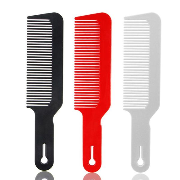 

hair brushes 1pc clipper comb barber flat combs hairdressing cutting salon styling tool, Silver