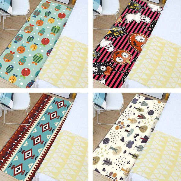 

carpets cartoon style bedside carpet flannel anti-slip doormat bay window bathroom kitchen floor rug decor balcony living room area