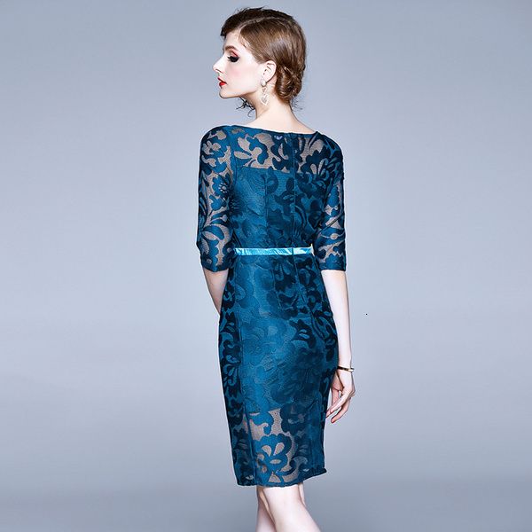 

dresses summer fashion women's vintage embroidery round neck pencil womens mesh lace party office, Black;gray