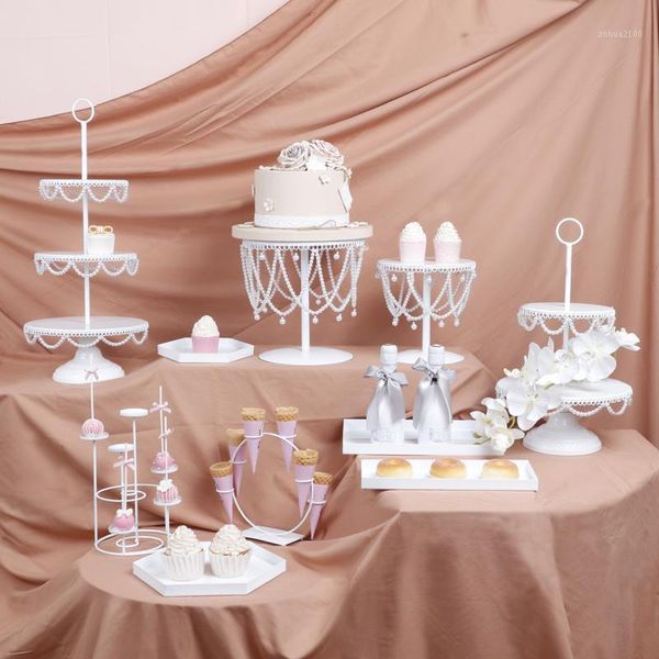 

other bakeware white pearl cake pan dessert table decoration wedding arrangement birthday multilayer stand1