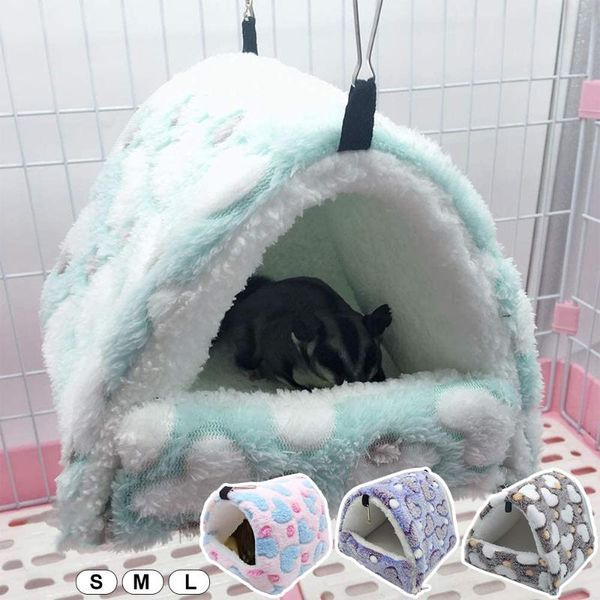 

small pet winter cotton nest hamster guinea pig squirrel keep warm comfortable sleepping bed hammock tent for supplies animal