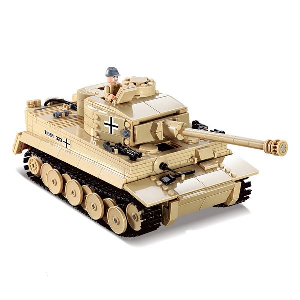 

blocks ww2 military 995pcs panzer german king tiger tank building block assault soldier army model figures bricks children gifts toys 1008