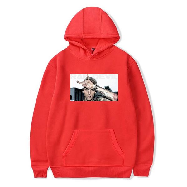 

be well received men/women sweatshirt oversized classic mgk machine gun hoodies print men pullover men's & sweatshirts, Black