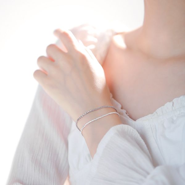 

bracelet korean version simple student 925 yinsen department cool wind all over the sky star bracelet female personality friend fashion fair, Golden;silver