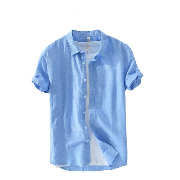 

women's t-shirt vero manga curta camisa linho marca de moda para os homens camisas casuais respirvel masculino slidos shirt dos nevk, White