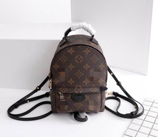 

louis's vutton's mini palm springs backpack travel outdoor bag genuine leather designer backpacks women handbags shoulder purse08
