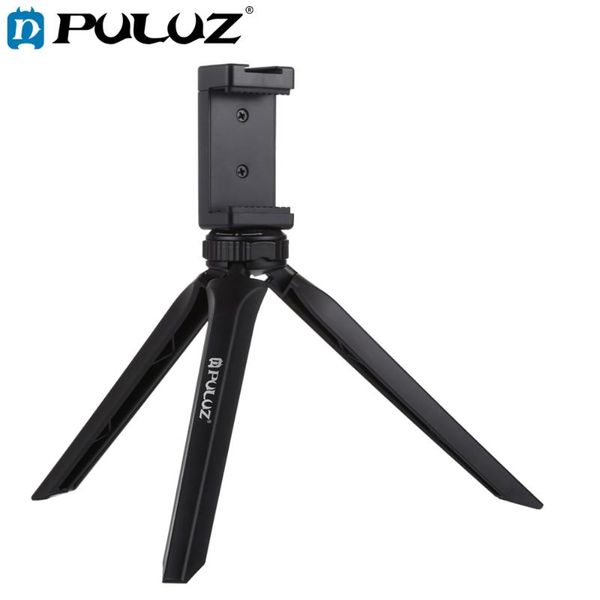 

mini portable folding plastic stand tripod tripode&universal phone clamp bracket smartphones holder clip for smartphone tripods