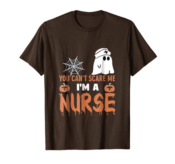 

you cant scare me im a nurse holloween costume gift tshirt, White;black