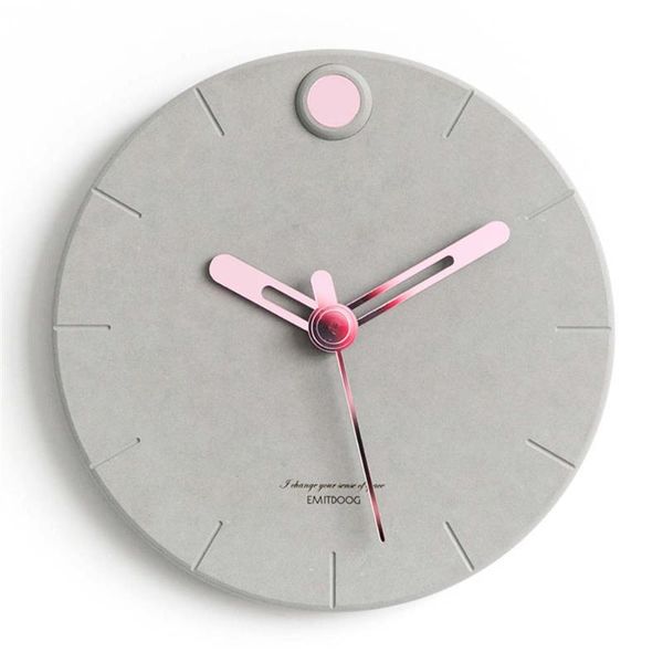 

wall clocks 12 inch nordic clock modern creative minimalist living room hanging bedside mute wood home decor