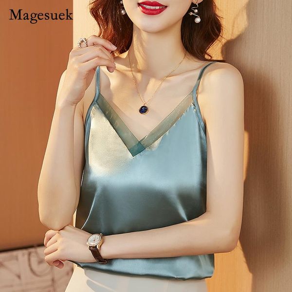 

women's blouses & shirts silk women v-neck embroidery plus size satin blouse woman elastic shirt blusas 14215, White