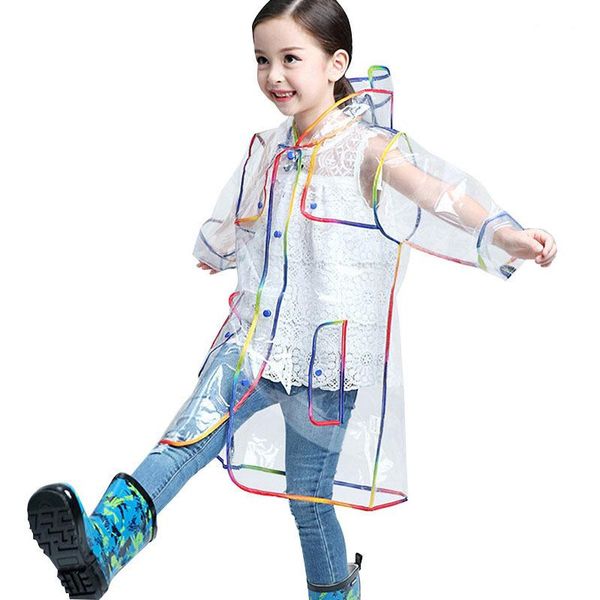 

raincoats children raincoat kids boys girls baby kindergarten rain coat poncho hooded hiking clear waterproof transparent