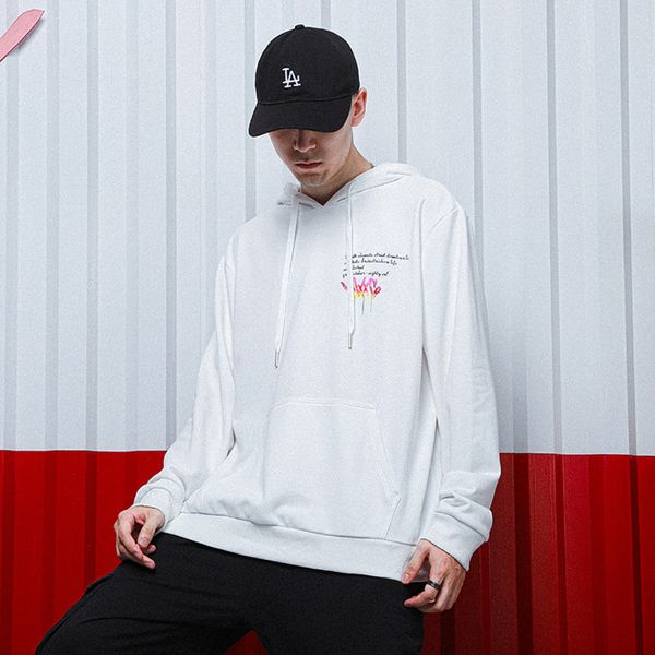 

2021 new sweater men's youth hoodie spring autumn loose korean ins trend pullover, Black