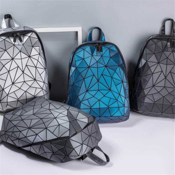 

backpack youse geometric fashion rhombus matte large capacity