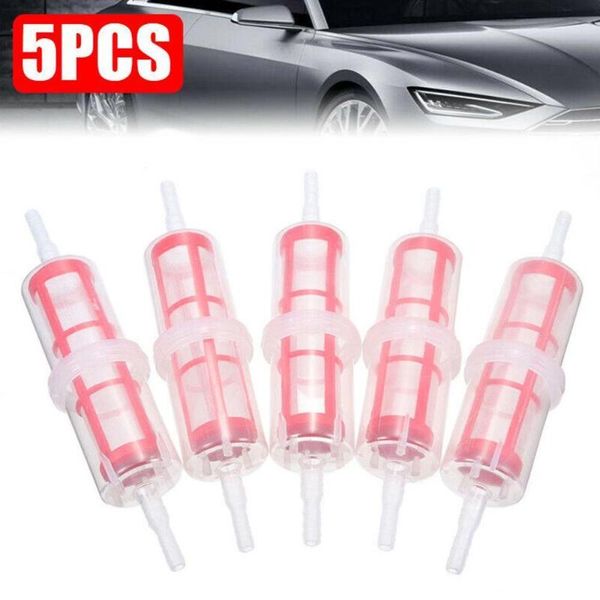 

parts 5pcs large inline fuel filters bio plant hgv forklift filter 8-10mm 60 mesh accessories