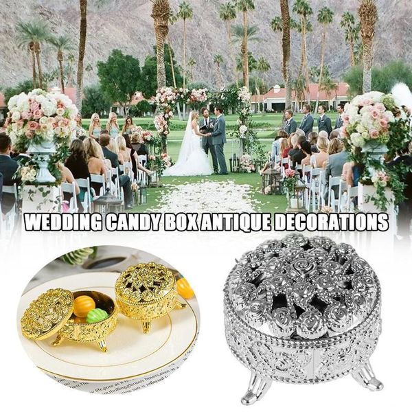 

5pcs gold foil ps plastic hollow candy box silver cake organizer bag decoration gift storage party case festival for weddin o1g0 wrap