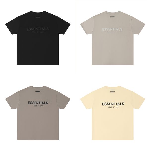 

fear of god fog essentials 21ss double line new back logo short-sleeved t-shirt s-xl, White;black