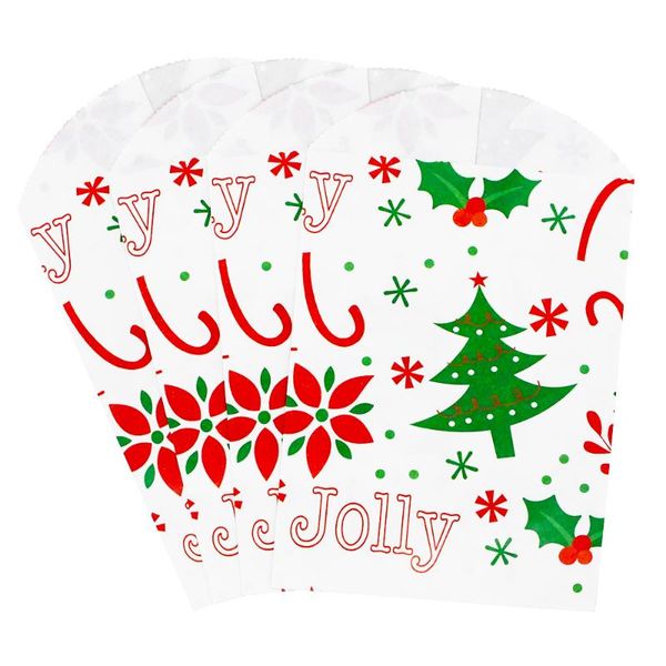 

gift wrap kraft paper bags treat candy bag chevron polka dot wedding birthday year party favors supplies gifts 12*19cm