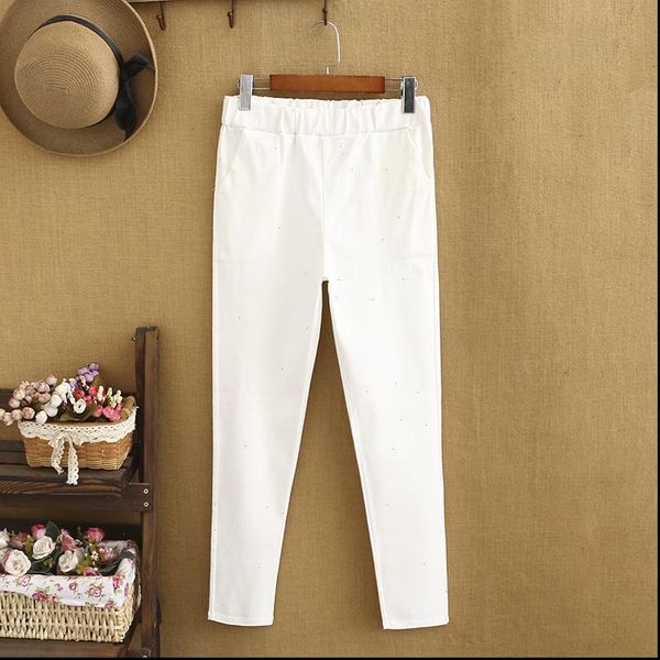 

women pants large size commuter nine point female white professional straight slim was thin and breathable stretch c, Black;white
