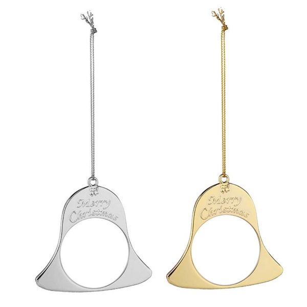

keychains christmas tree bell pendant blanks diy heat transfer blank for, Silver