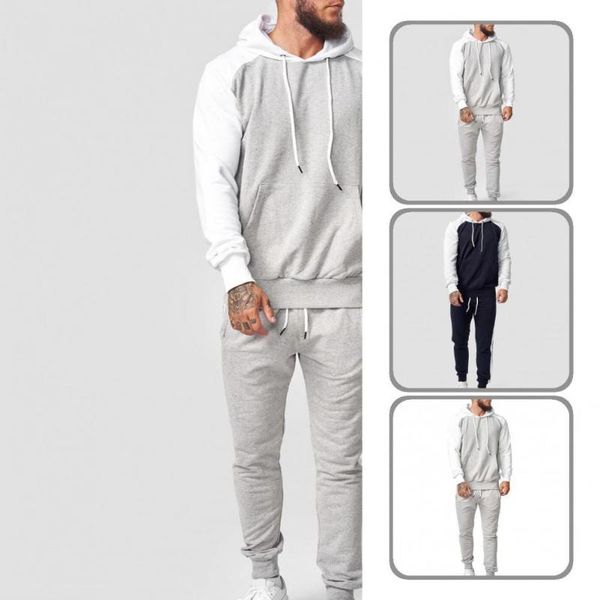 

men's suits & blazers sweatshirt suit loose sports casual skin-friendly great hooded, White;black