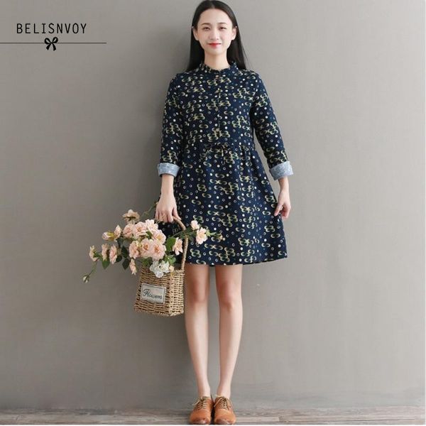 

mori girl sweet dresses japan preppy style design women spring autumn long sleeve floral printed vintage ruffled dress 210520, Black;gray