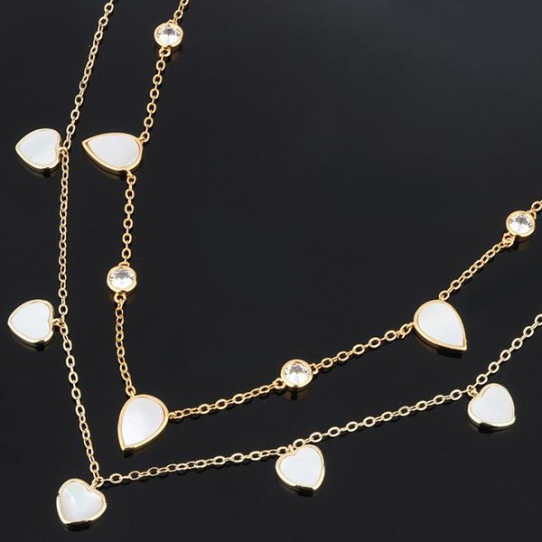 

chains snke heart-shaped white necklace jewelry copper, Silver