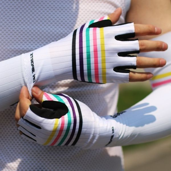 

DH riding gloves Half Finger summer new bicycle sports short finger breathable fishing fitness outdoor, Black