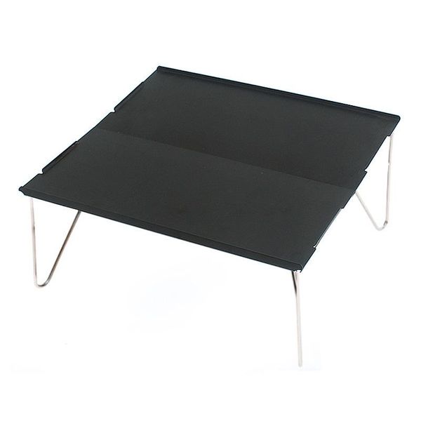 

folding table barbecue picnic hiking durable aluminum plate portable furniture mini desk camping single lightweight outdoor camp