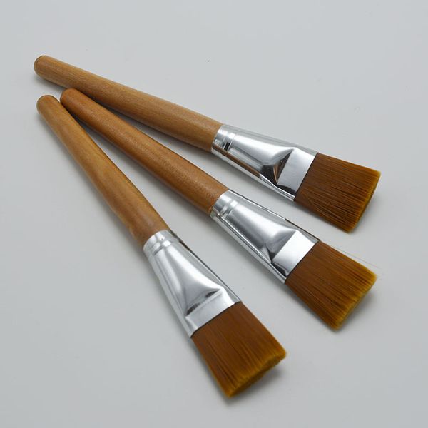 

3pcs/set short rod brown nylon hair watercolor acrylic brush pen art supplies oil painting brush children diy drawing material