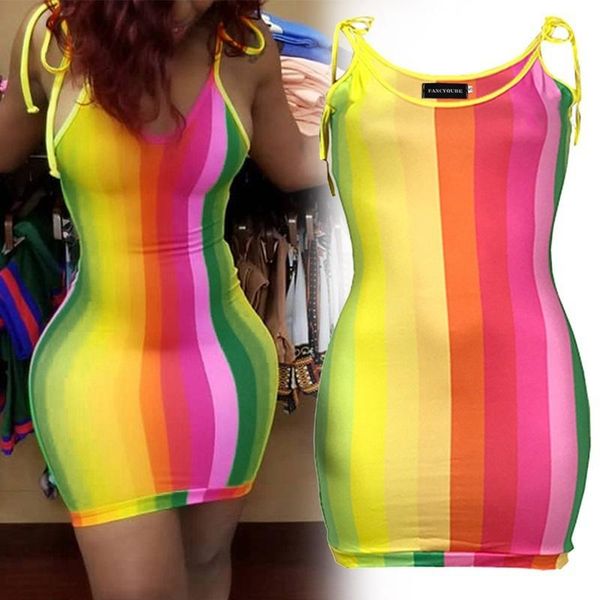 

women's wool & blends color stripe printed short skirt slim suspender dress, Black